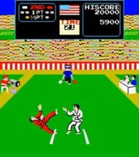 une photo d'Ã©cran de Karate Champ sur Arcade